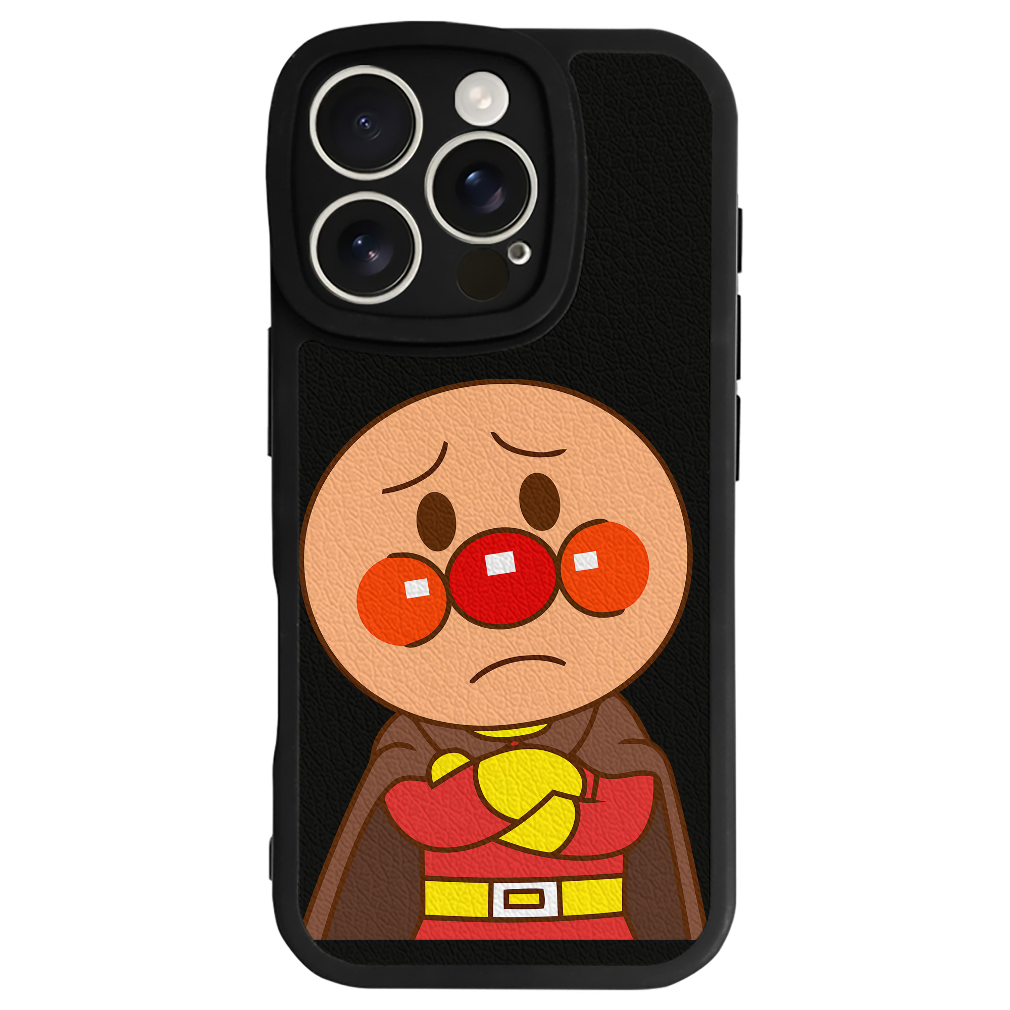 （画像用） アンパンマン Anpanman 【iPhone 16シリーズ対応】シリコンスマホケース（レザー調） 材質：シリコン